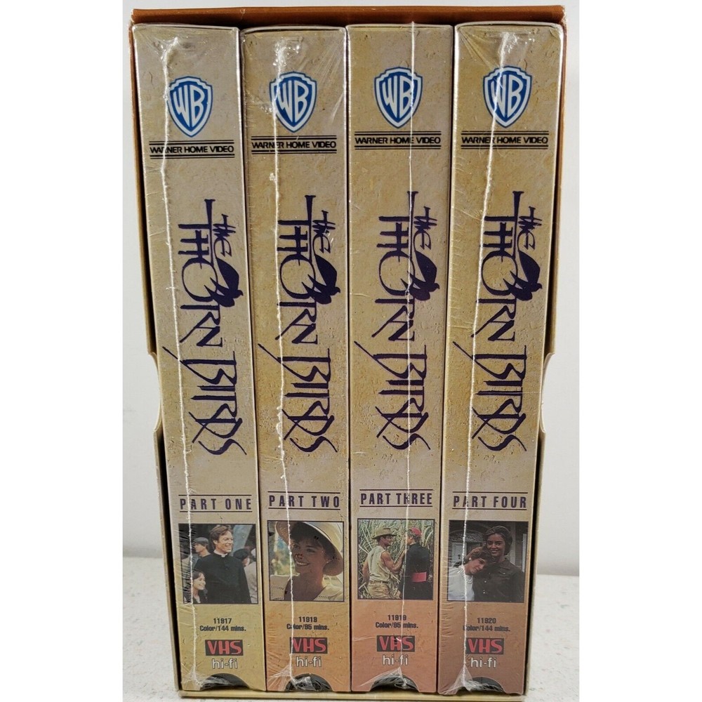 Vintage The Thorn Birds Original 1883 Complete Four Volume Set VHS New Sealed
